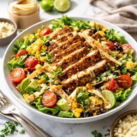 Southwestern Chicken Caesar Salad W Chipotle Dressing