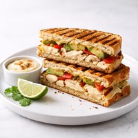 Southwestern Chicken Panini with Lime Chipotle Mayonnaise