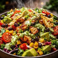 Southwestern Chopped Salad with Cilantro Dressing