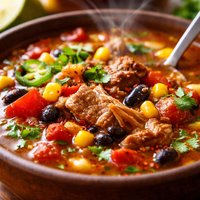Southwestern Pork Soup for Crock Pot