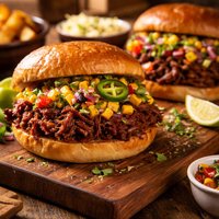 Southwestern Pulled Brisket Sandwiches