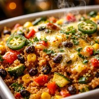 Southwestern Quinoa Vegetable Casserole