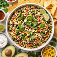 Southwestern Spinach Black Bean Dip