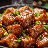 Soy and Ginger Glazed Tofu