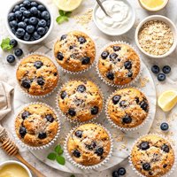 Soy and Lactose Free Blueberry Muffins