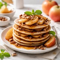 Soy Enriched Apple Pancakes
