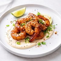 Soy Sake Shrimp with Ginger Aioli