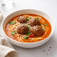 Spaghetti and Meatball Soup