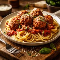Spaghetti and Turkey Meatballs