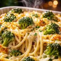 Spaghetti Broccoli and Cheese Casserole