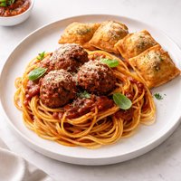 Spaghetti Feast Spaghetti Meatballs Toasted Ravioli