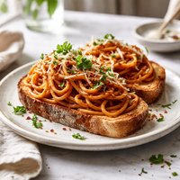 Spaghetti on Toast