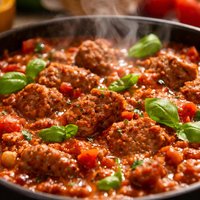 Spaghetti Sauce with Hot Italian Sausage