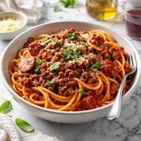 Spaghetti Sauce with Meat and Chorizo