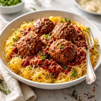 Spaghetti Squash and Meatballs