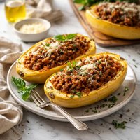 Spaghetti Squash Boats Ragu
