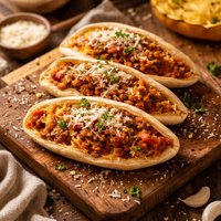 Spaghetti Squash Pitas Ragu