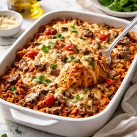 Spaghetti Squash Tomato Mushroom Cheese Casserole