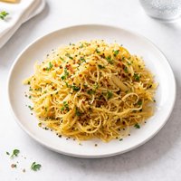 Spaghetti Squash with Onions Garlic and Herbs