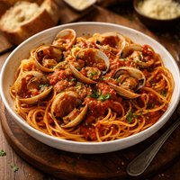 Spaghetti with Brooklyn Red Clam Sauce