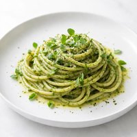Spaghetti with Herb Sauce