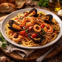 Spaghetti with Seafood Sauce