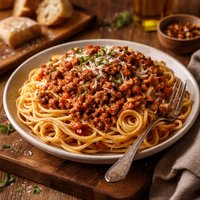Spaghetti with Turkey Meat Sauce