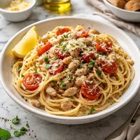 Spaghetti with White Bean Sauce