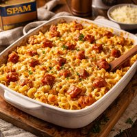 Spam and Noodle Casserole