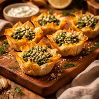 Spanakopita in Pastry Cups