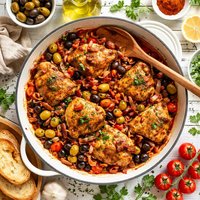 Spanish Chicken with Bacon and Olives