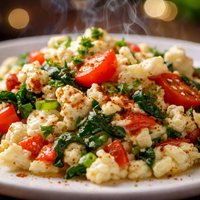 Spanish Egg White Scramble