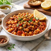 Spanish Garbanzo Beans and Tomatoes