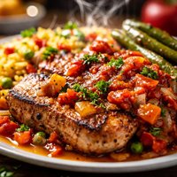 Spanish Pork Chops Complete Meal