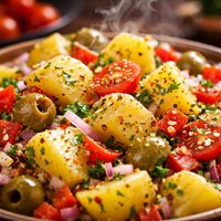 Spanish Potato Salad No Mayonnaise
