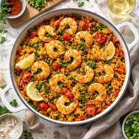 Spanish Rice and Prawn One Pot