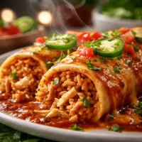 Spanish Rice Enchiladas