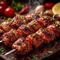 Spanish Style Spicy Pork Skewers