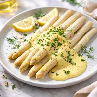 Spargel White Asparagus with Easy Hollandaise Sauce