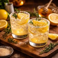 Sparkling Meyer Lemon Cocktail