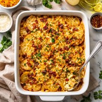 Special Garlic Cheese Potato Casserole