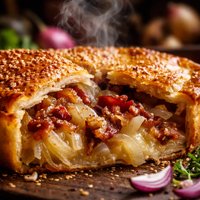Special Onion and Bacon Pie