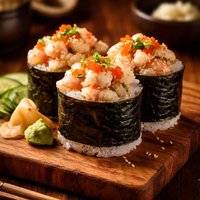 Special Shrimp Gunkanmaki Battleship Sushi Roll