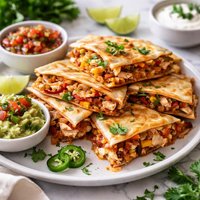 Speedy Salsa Chicken Quesadillas