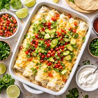 Speedy White Chicken Enchiladas