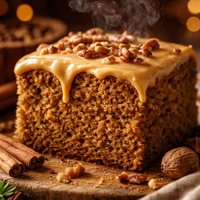 Spice Cake with Caramel Frosting
