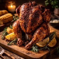 Spice Rubbed Beer Can Chicken