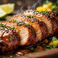 Spice Rubbed Mango Glazed Pork Tenderloin Weight Watchers