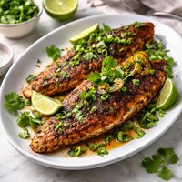 Spice Rubbed Snapper with Lime and Cilantro