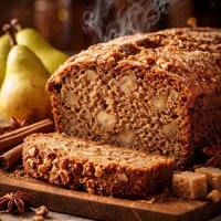 Spiced Anjou Pear Bread